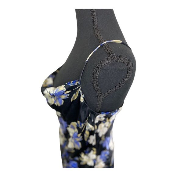 #307 SOCIALITE Floral Satin Slip Dress - Picture 8 of 10